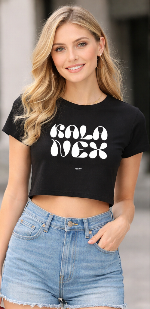 KALANEX Bubble Logo Crop Top