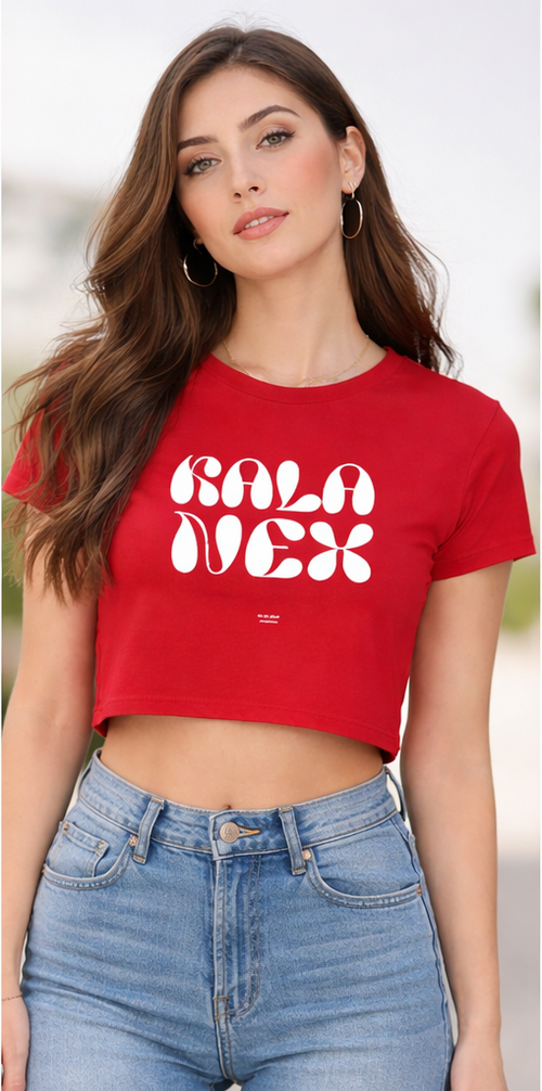 KALANEX Bubble Logo Crop Top