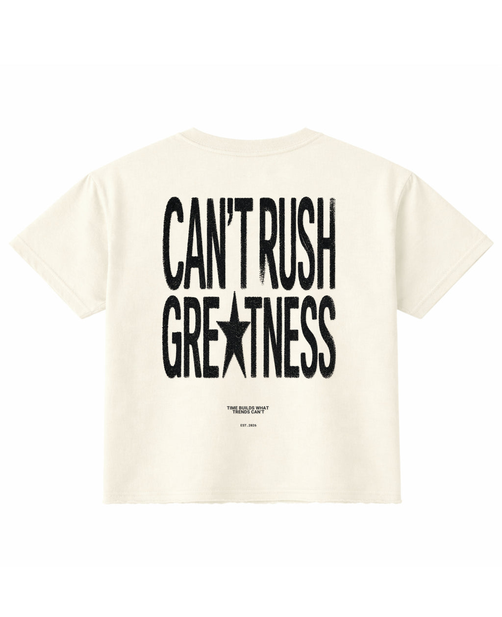 Off White Boxy Fit T-shirt Back Design
