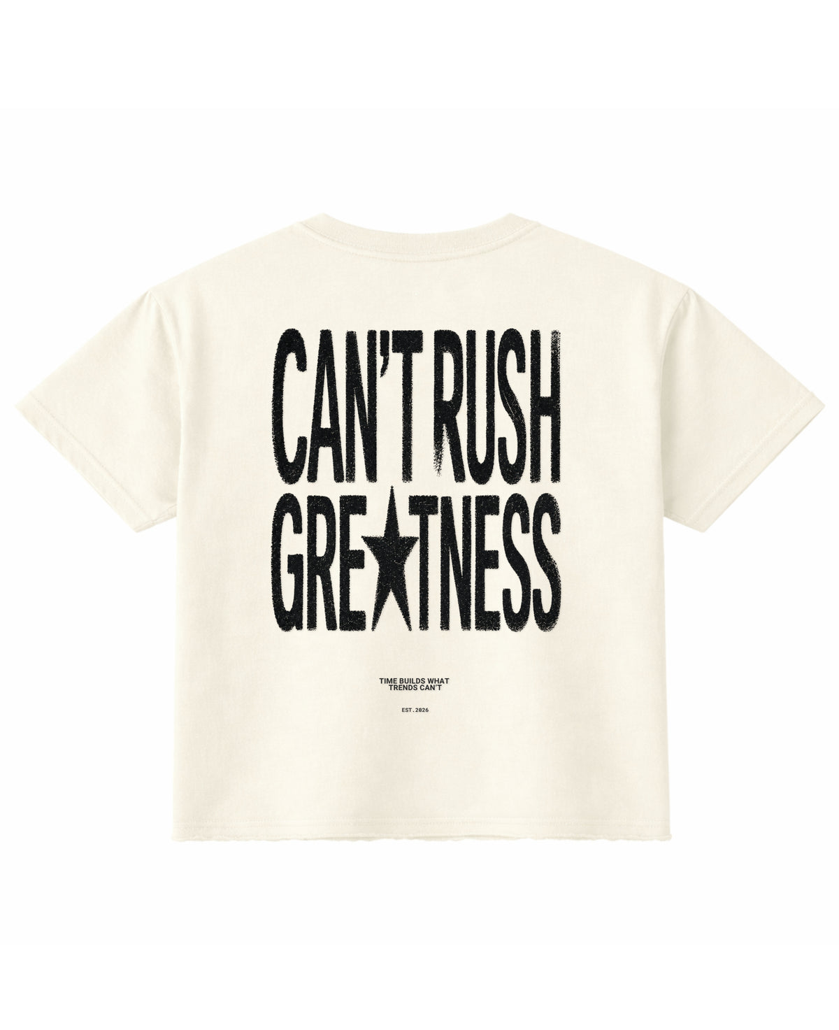 Off White Boxy Fit T-shirt Back Design
