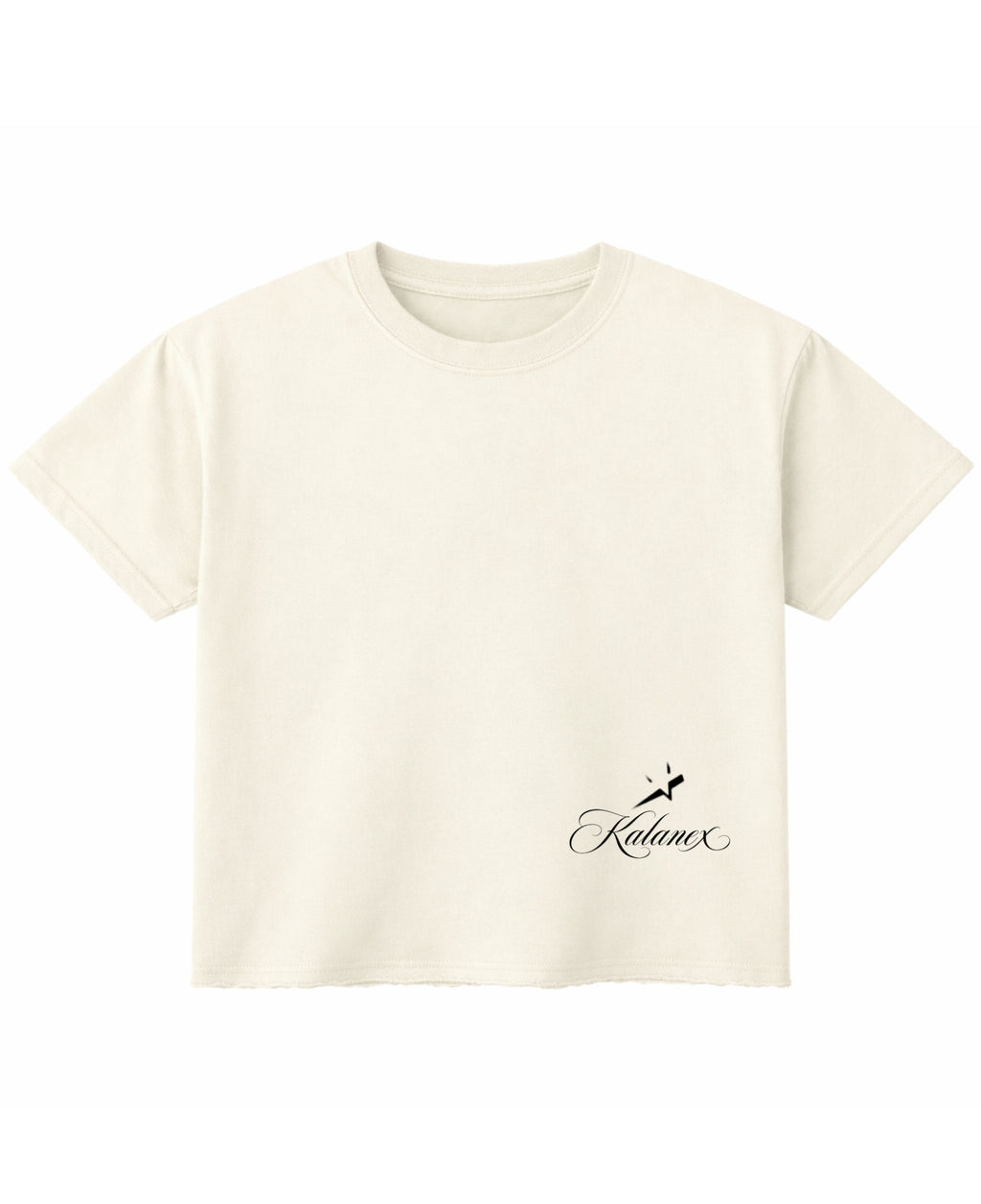 Off White Boxy Fit T-shirt Front Design