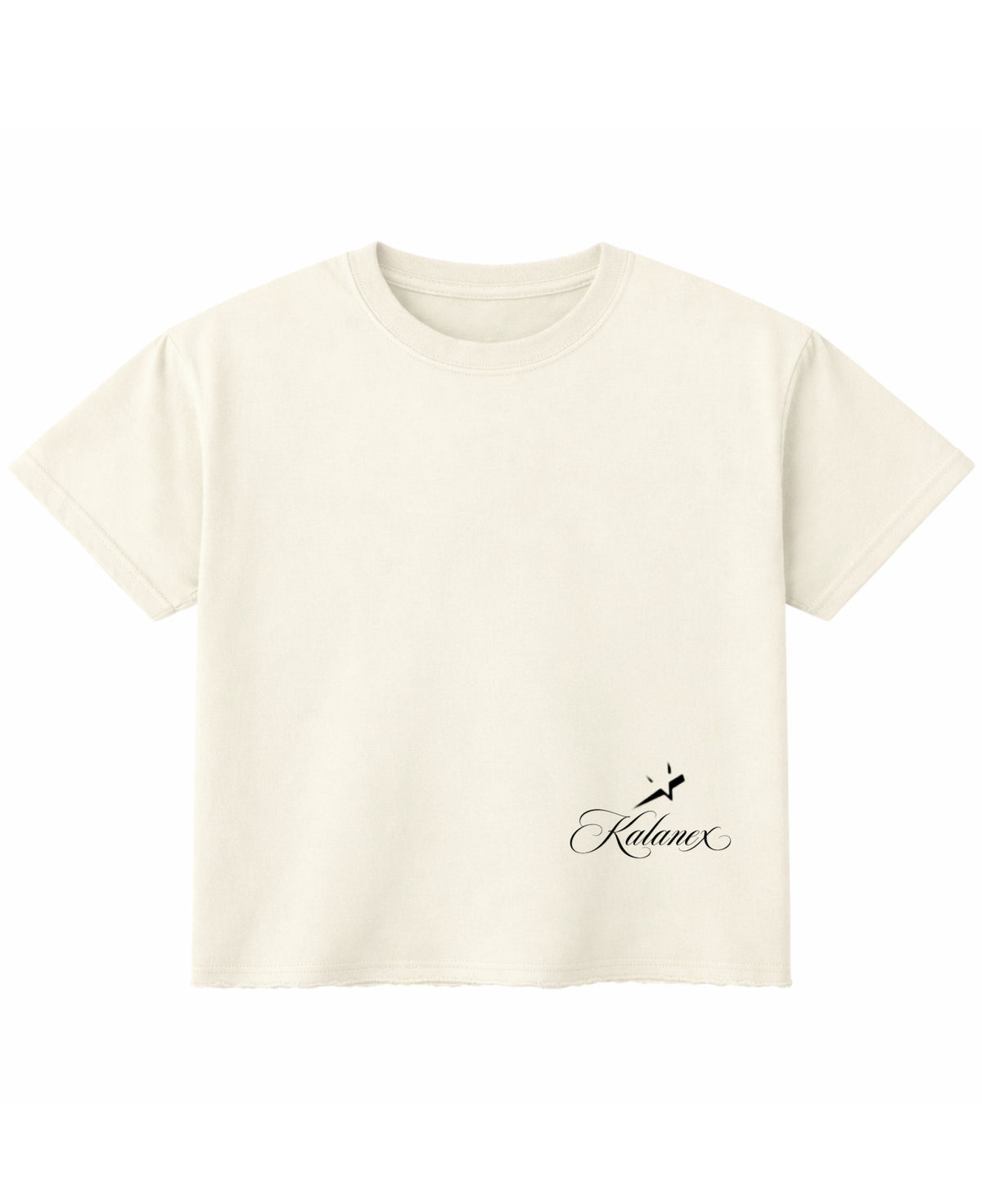 Off White Boxy Fit T-shirt Front Design