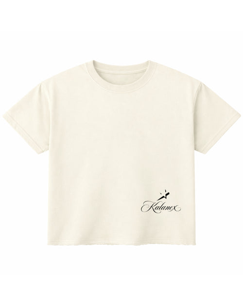 Off White Boxy Fit T-shirt Front Design