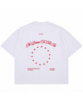 Dusty White Boxy Slub tee Back Design