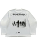 Off-white waffle knit oversized full-sleeve Back Design