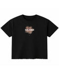 Black Boxy Fit T-shirt Front Design