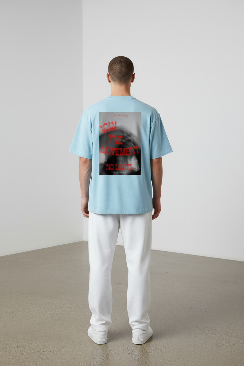 Sicko-Energy Unisex Oversized Classic Blue Tee