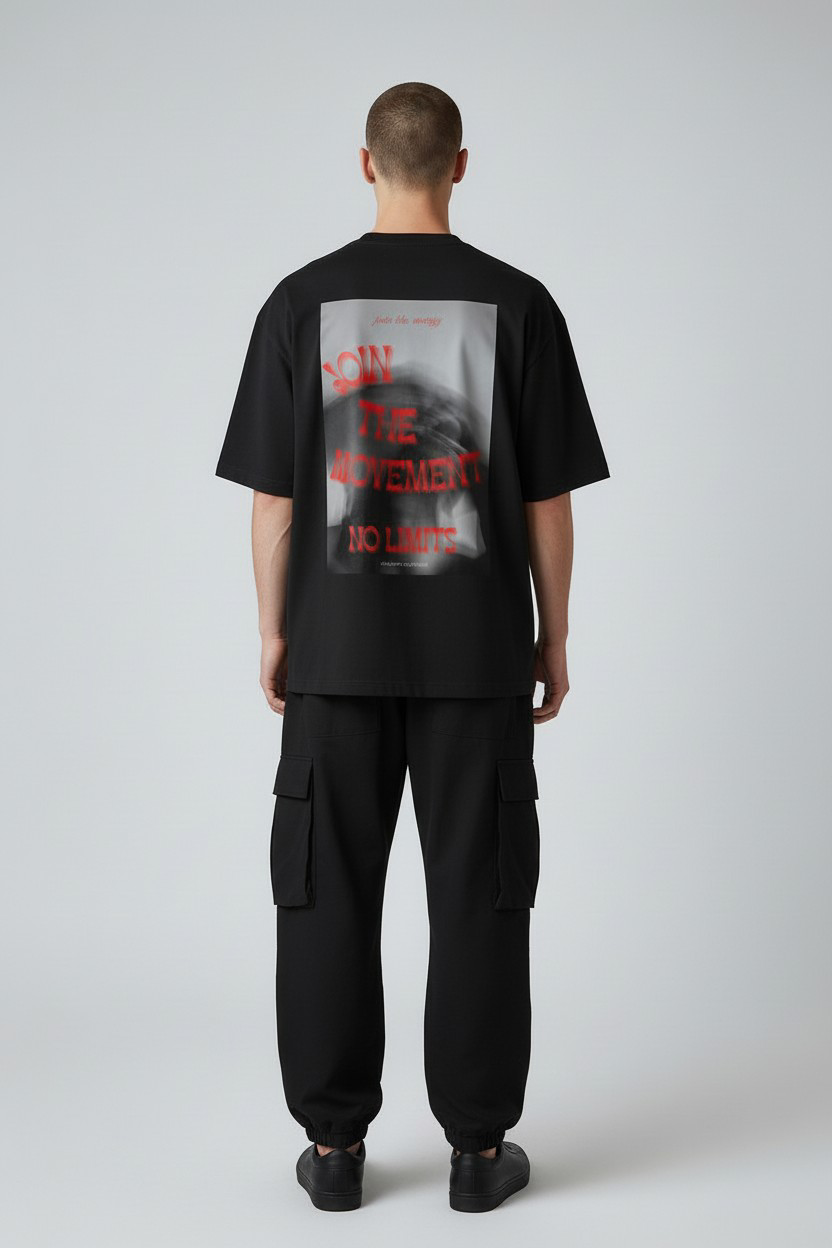 Sicko-Energy Unisex Oversized Classic Black Tee