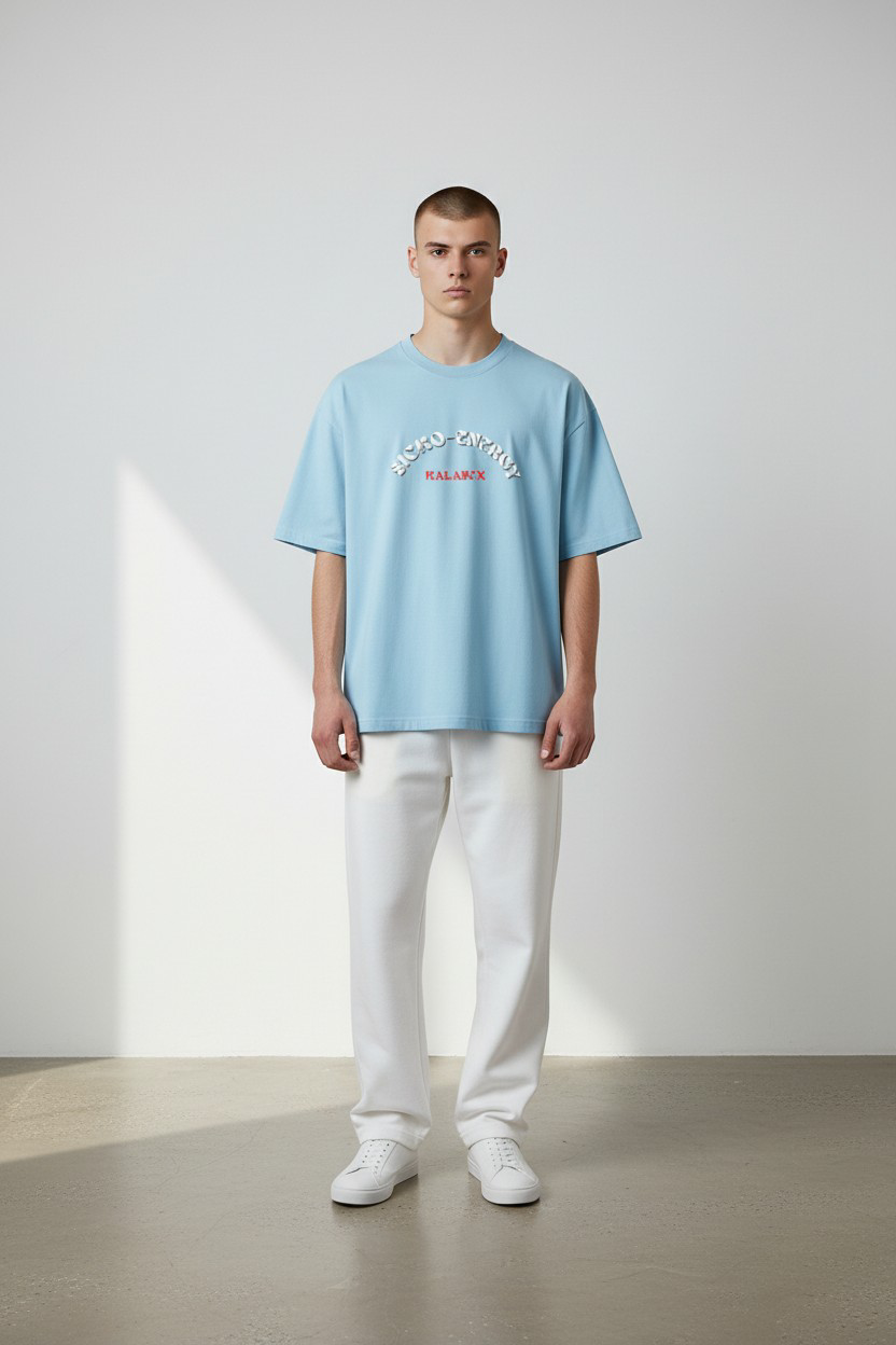 Sicko-Energy Unisex Oversized Classic Blue Tee